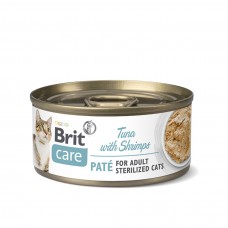 Brit Care Can Food Pate Tuna with Shrimps 70g (24 Cans).